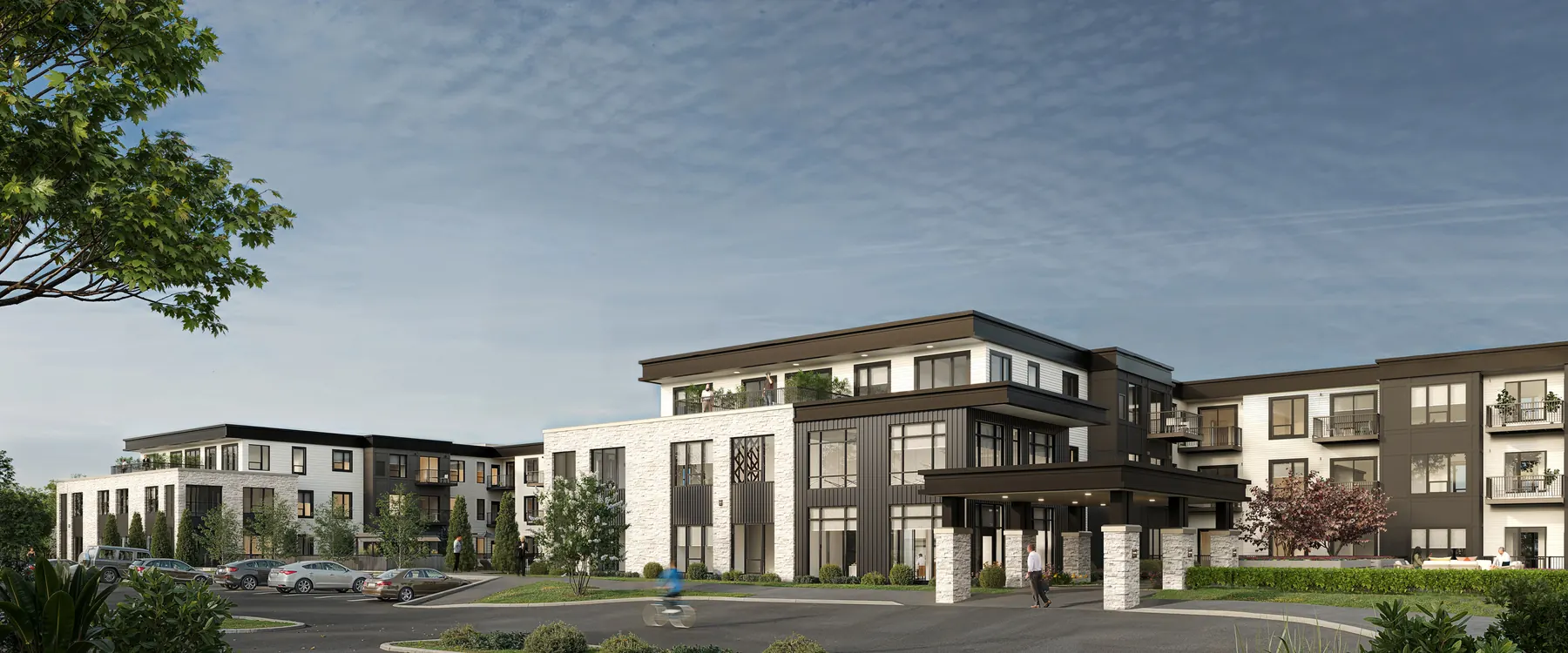 Greco Minnetonka Exterior FrontView F — 3D architectural rendering by KONTEXT