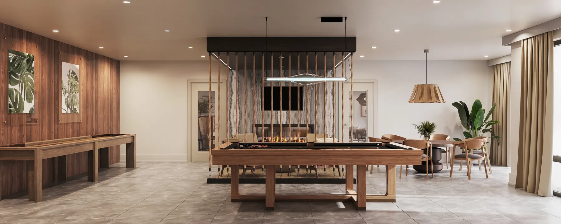 Roers Revel Gameroom F — 3D architectural rendering by KONTEXT