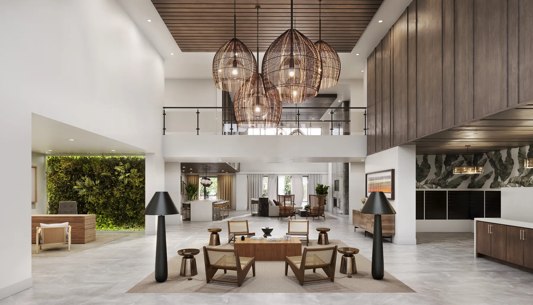 Roers Revel Lobby F — 3D architectural rendering by KONTEXT