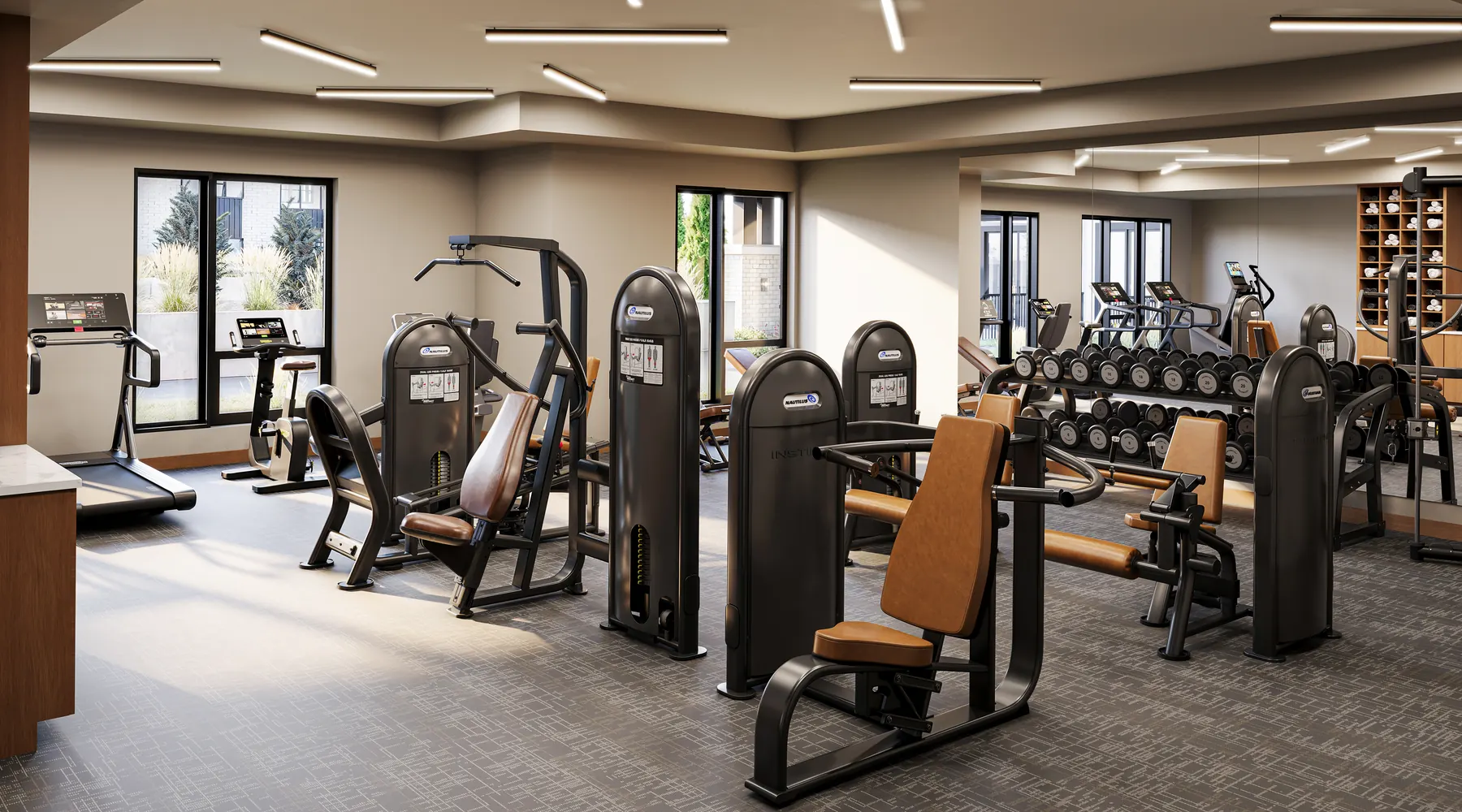 Greco Minnetonka Fitness Center F — 3D architectural rendering by KONTEXT