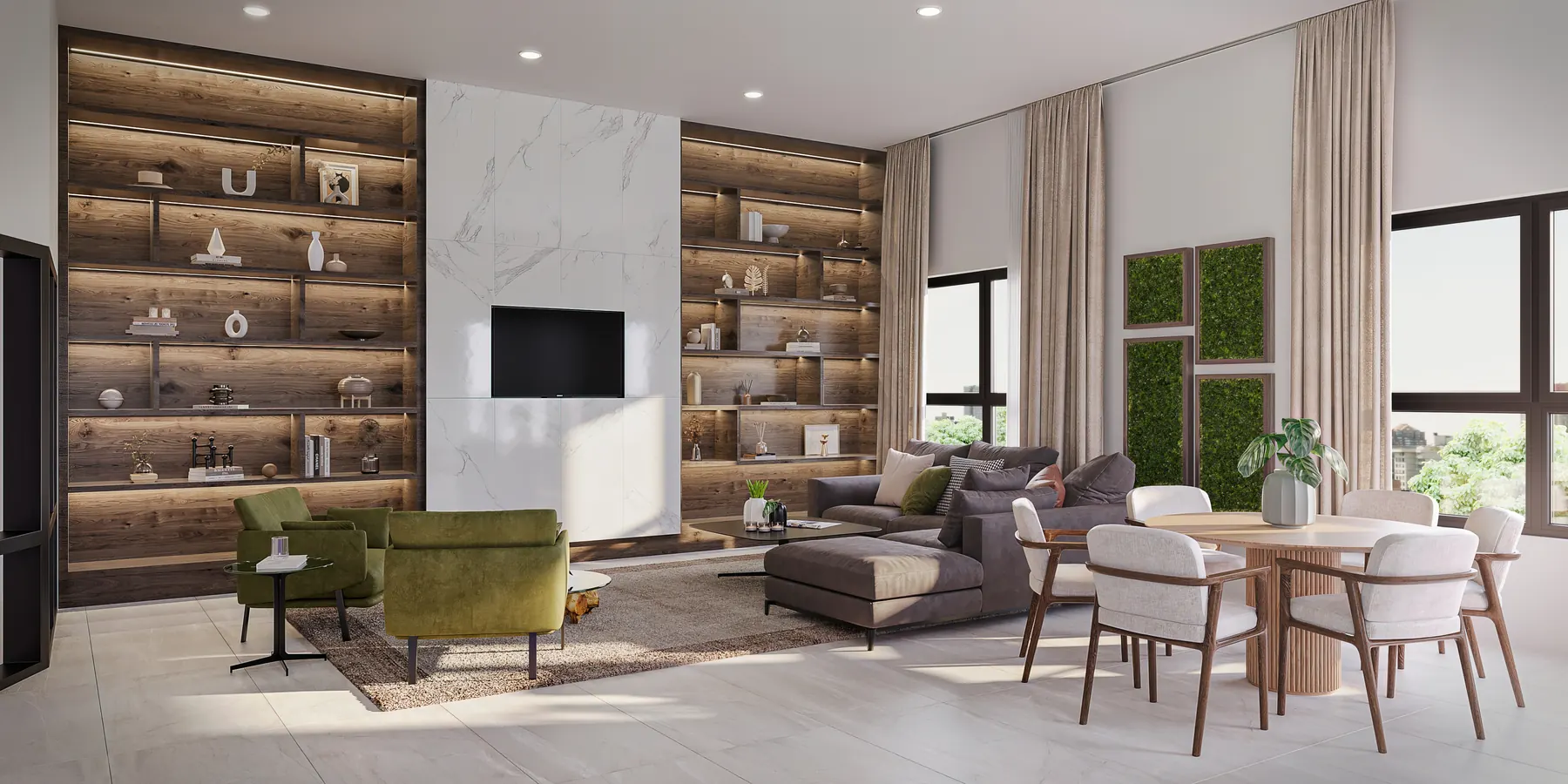 Roers Revel SkyLounge F — 3D architectural rendering by KONTEXT